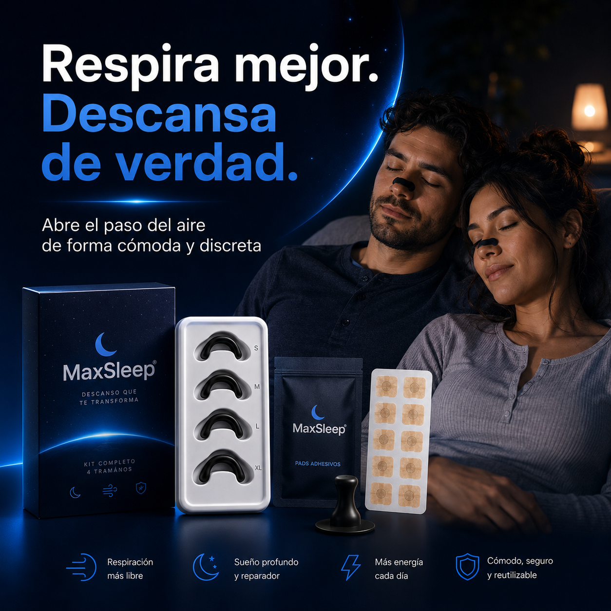 Tiras Antironquidos - MaxSleep