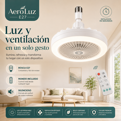Ventilador de Techo 2 en 1 - AeroLuz™