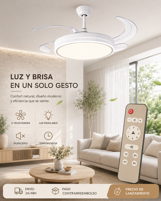 Ventilador de Techo Inteligente - AeroLuz™