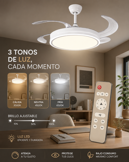 Ventilador de Techo Inteligente - AeroLuz™