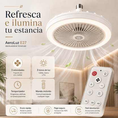 Ventilador de Techo 2 en 1 - AeroLuz™