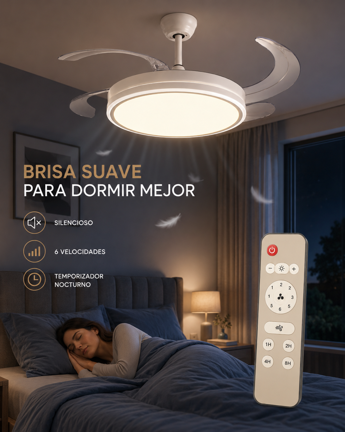 Ventilador de Techo Inteligente - AeroLuz™
