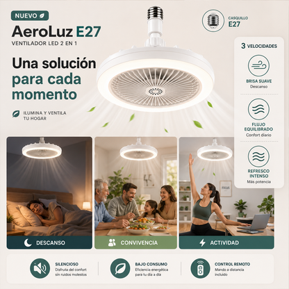 Ventilador de Techo 2 en 1 - AeroLuz™